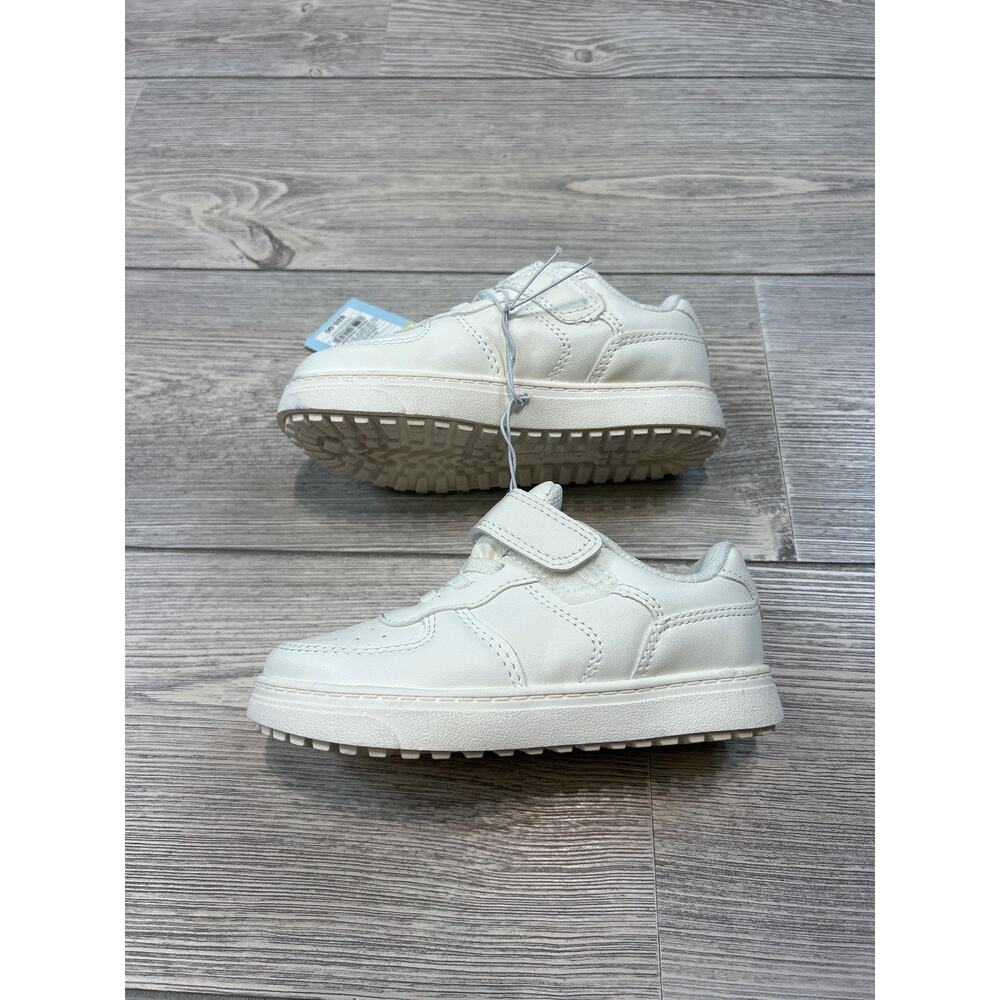 Cat & Jack Toddler Jaid Solid Court Sneakers White 10 NWT - Picture 3 of 5